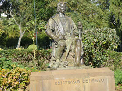 Columbus statue i Funchal